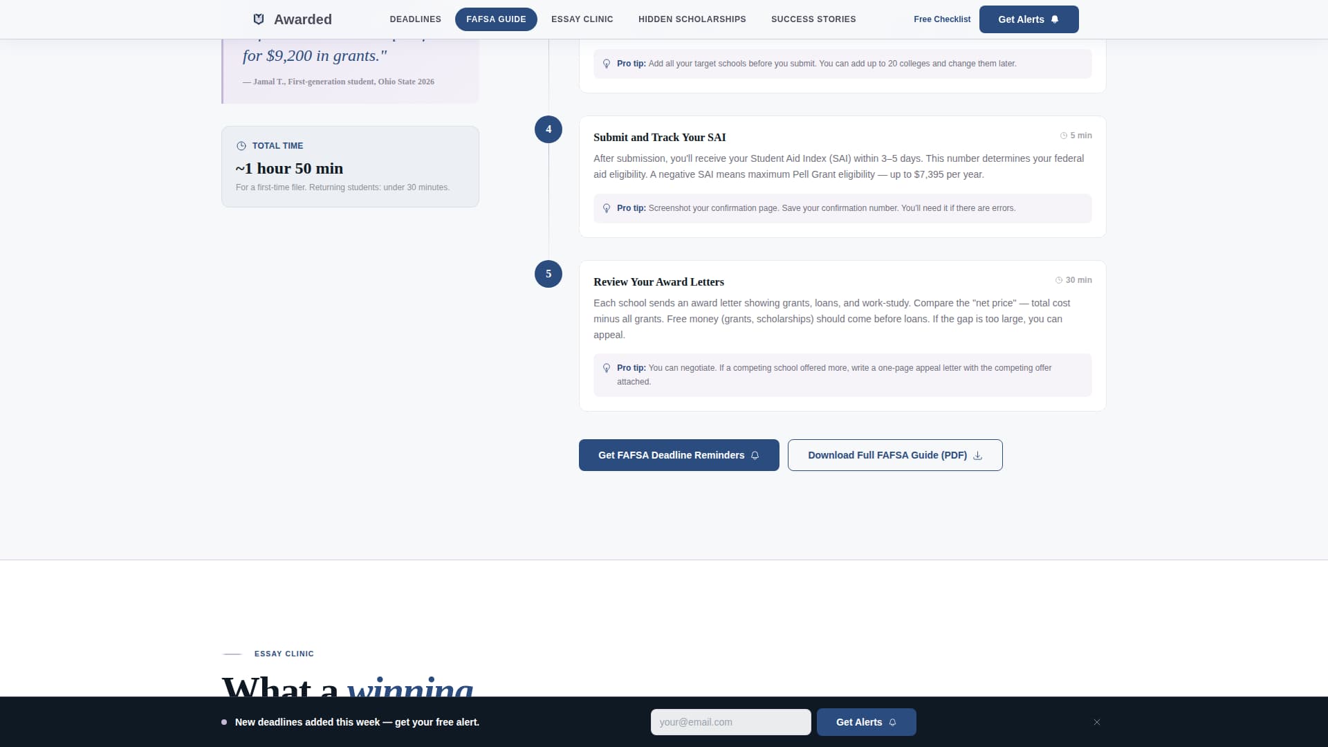 Education & Career Blog Blog Website Template