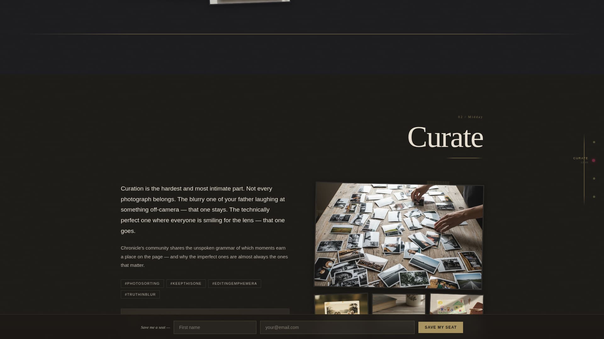 Scrapbooking & Memory Keeping Content Pre-Launch Website Template