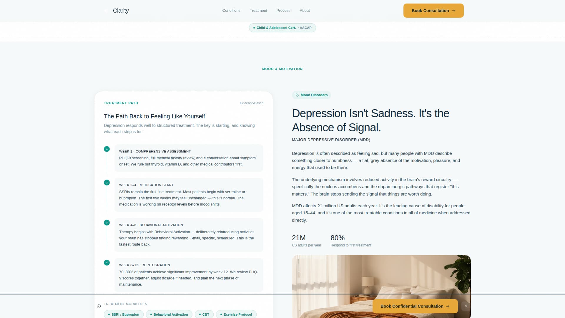 Psychiatrist Booking Website Template