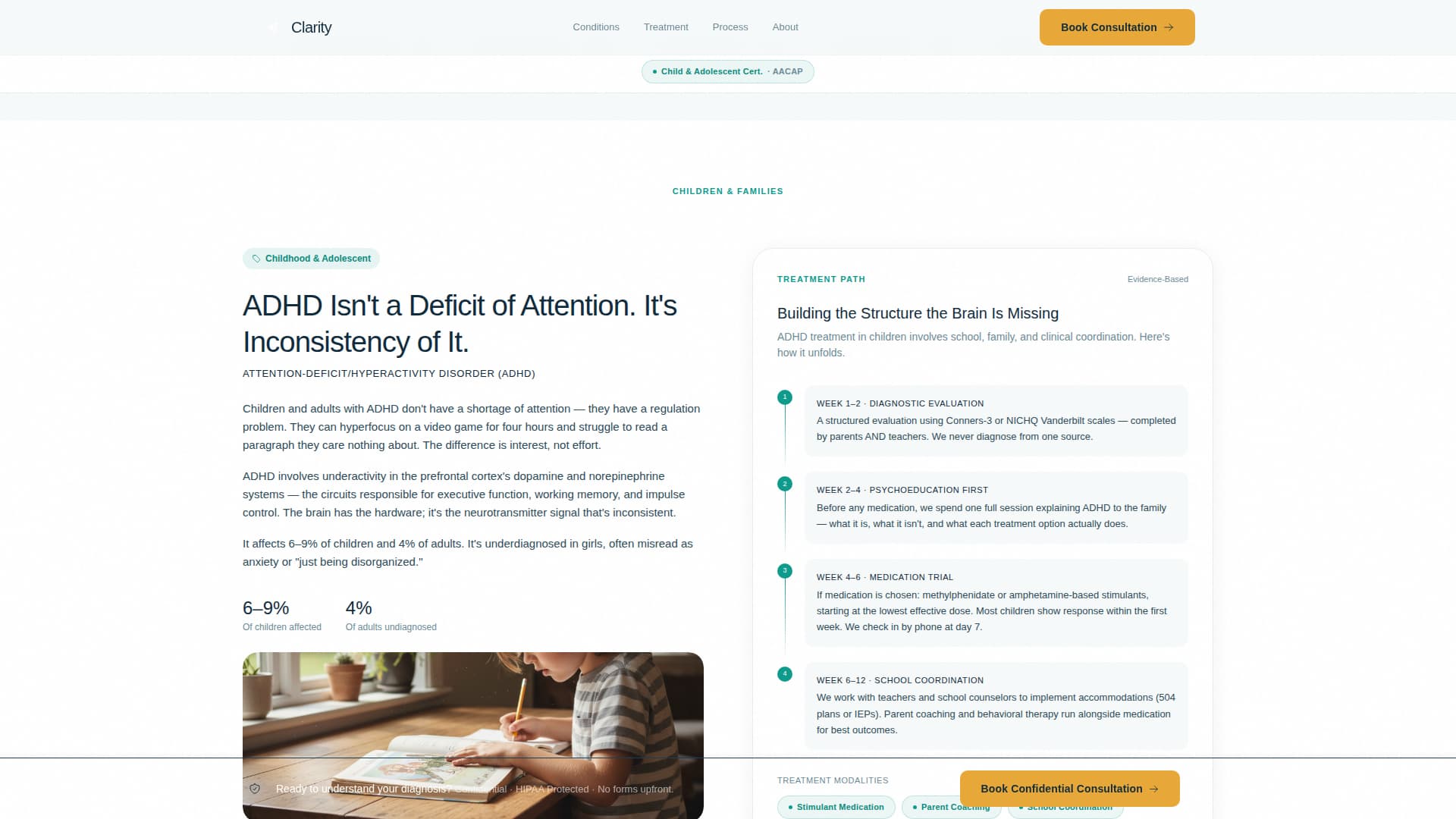 Psychiatrist Booking Website Template