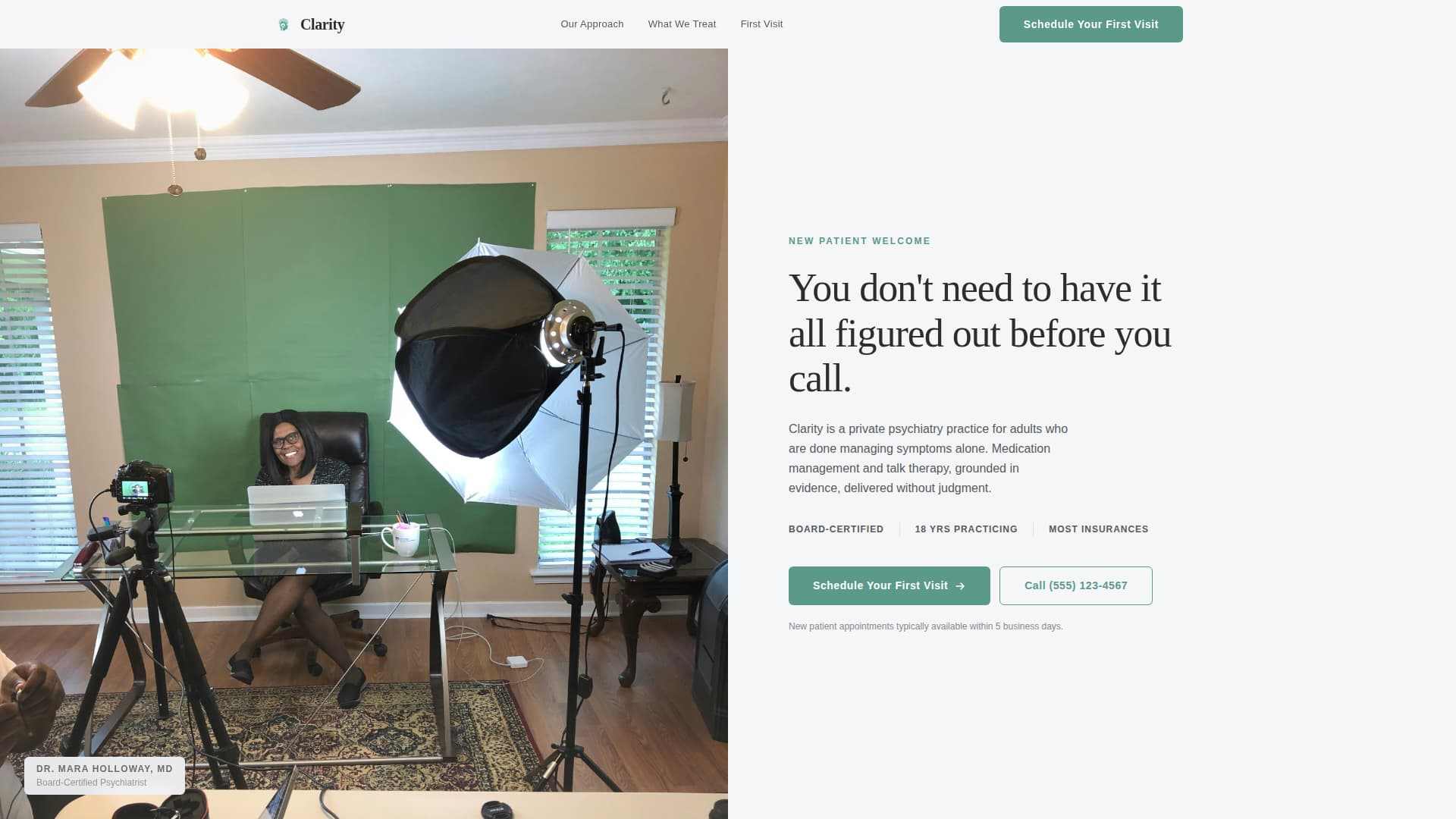 Psychiatrist Professional Website Template