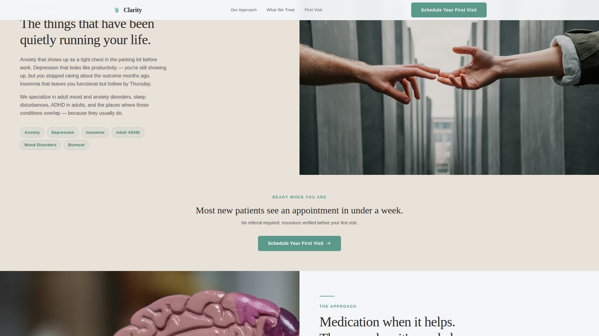 Psychiatrist Professional Website Template