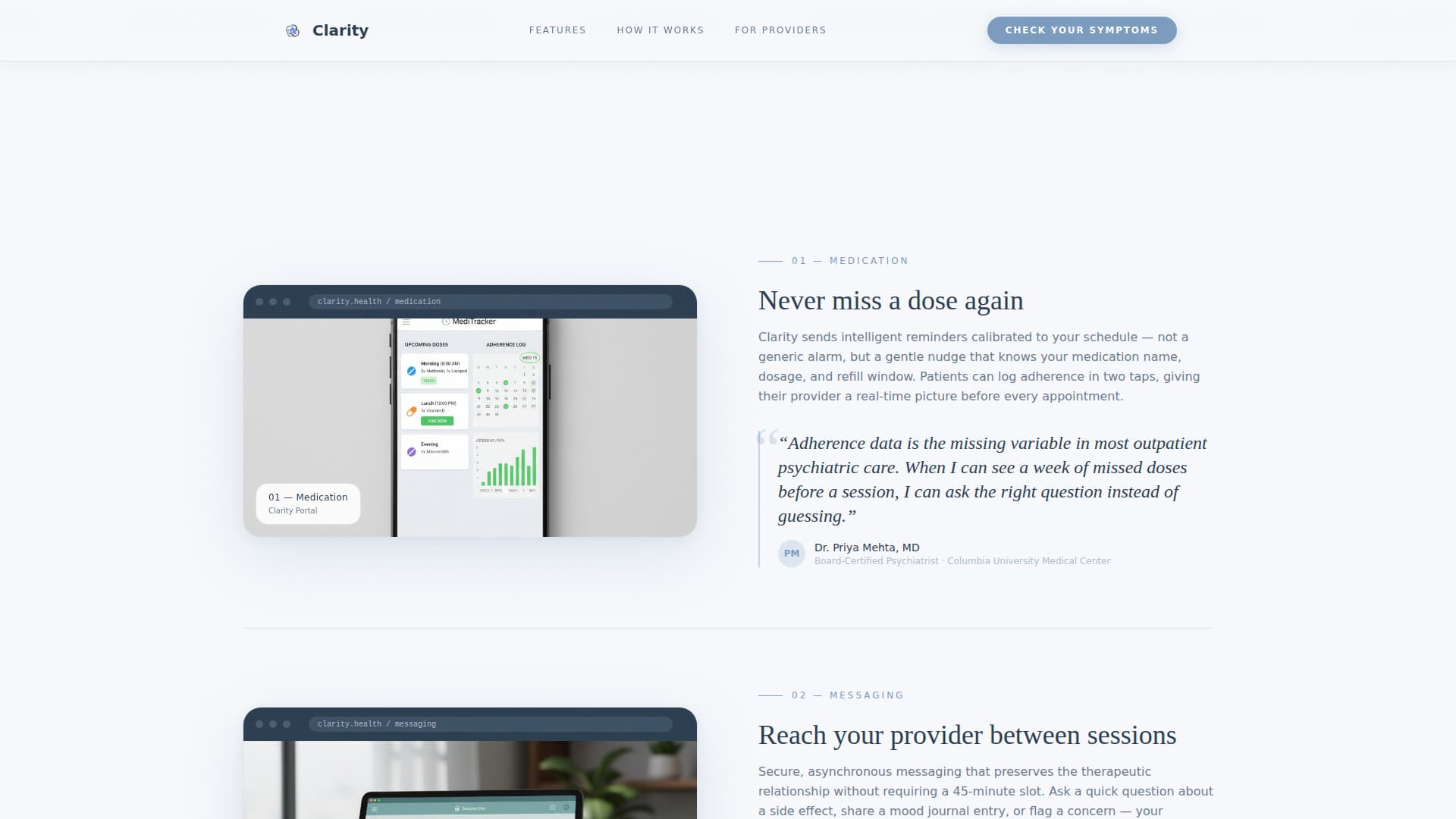 Psychiatrist Booking Website Template