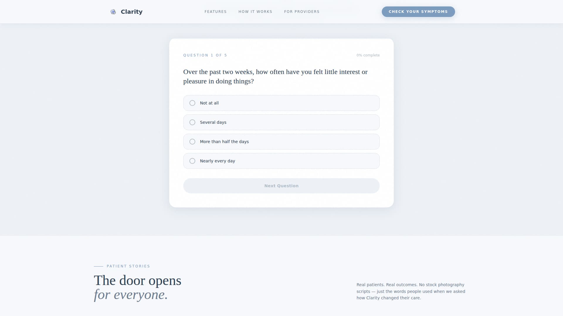 Psychiatrist Booking Website Template