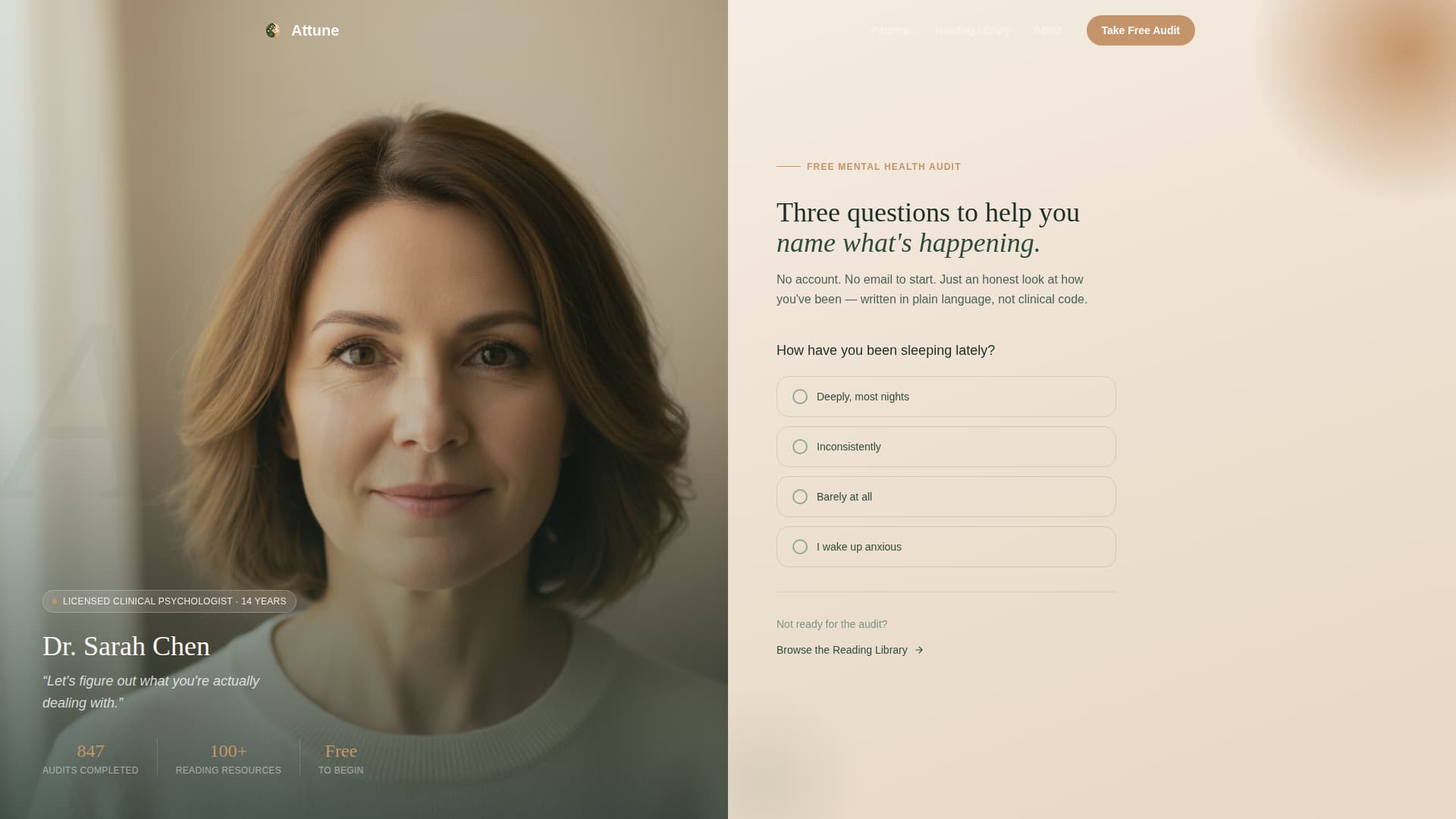 Psychologist Education Website Template