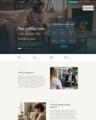 Psychologist FAQ Website Template