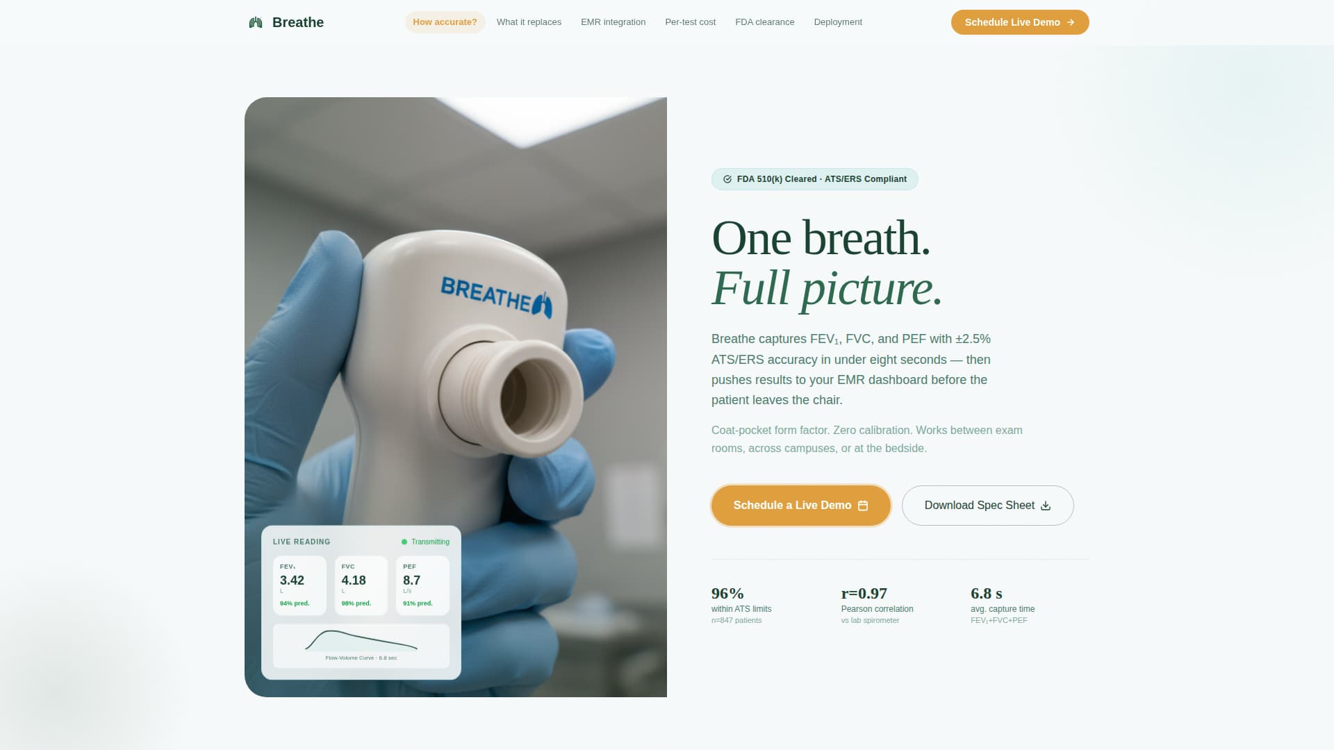 Pulmonology Medicine Booking Website Template