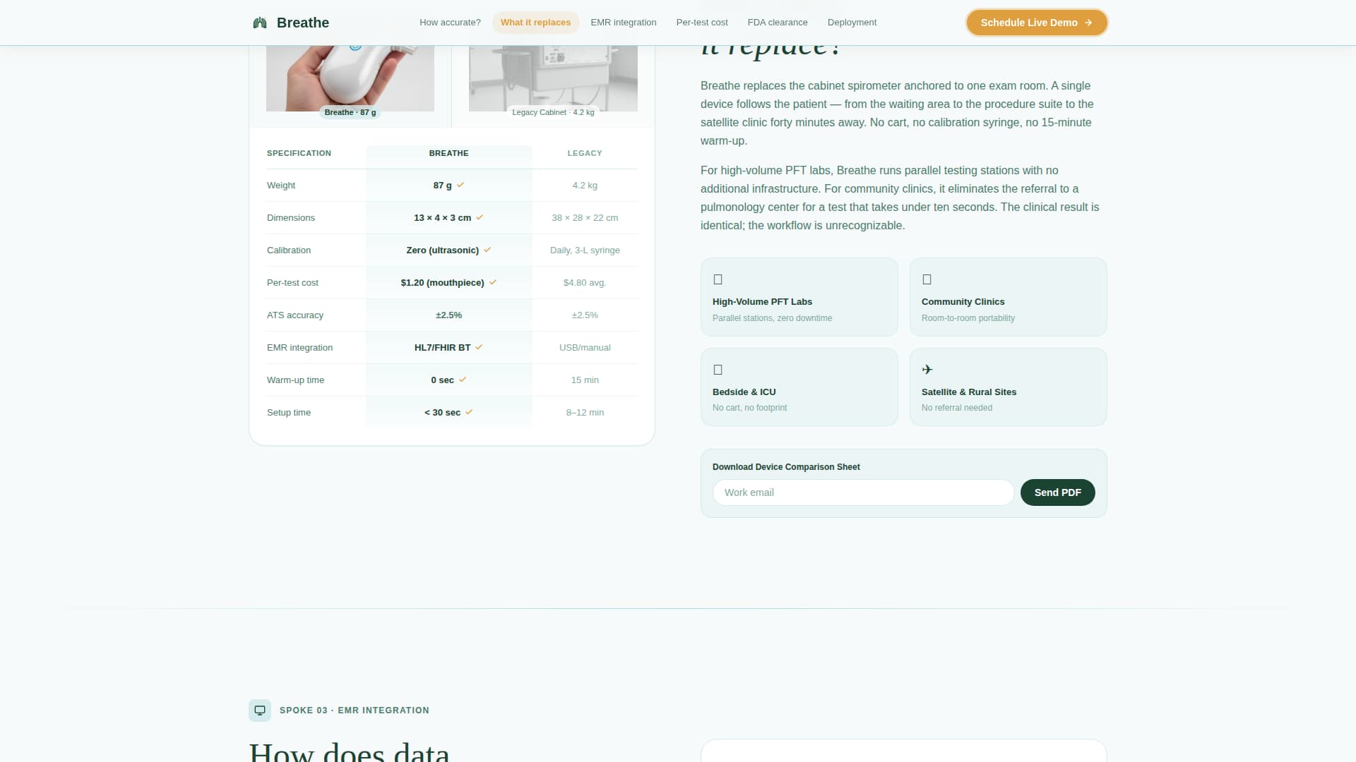 Pulmonology Medicine Booking Website Template
