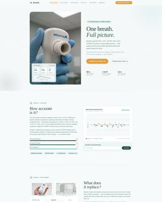Pulmonology Medicine Booking Website Template