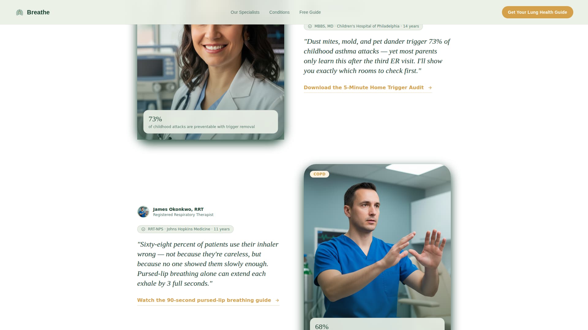 Pulmonology Medicine Education Website Template