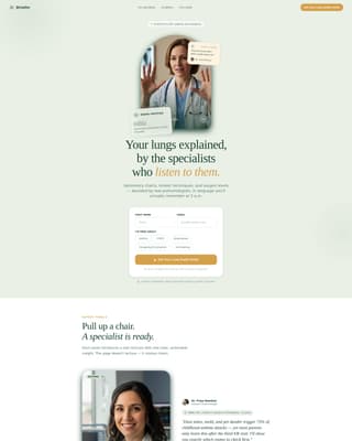 Pulmonology Medicine Education Website Template