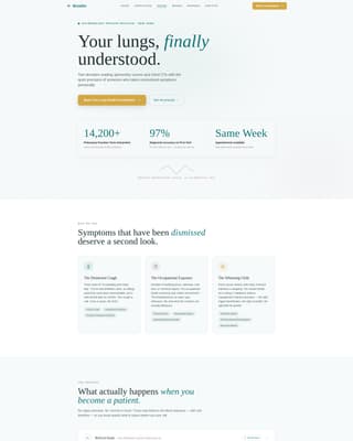 Pulmonology Medicine Specialist Booking Website Template