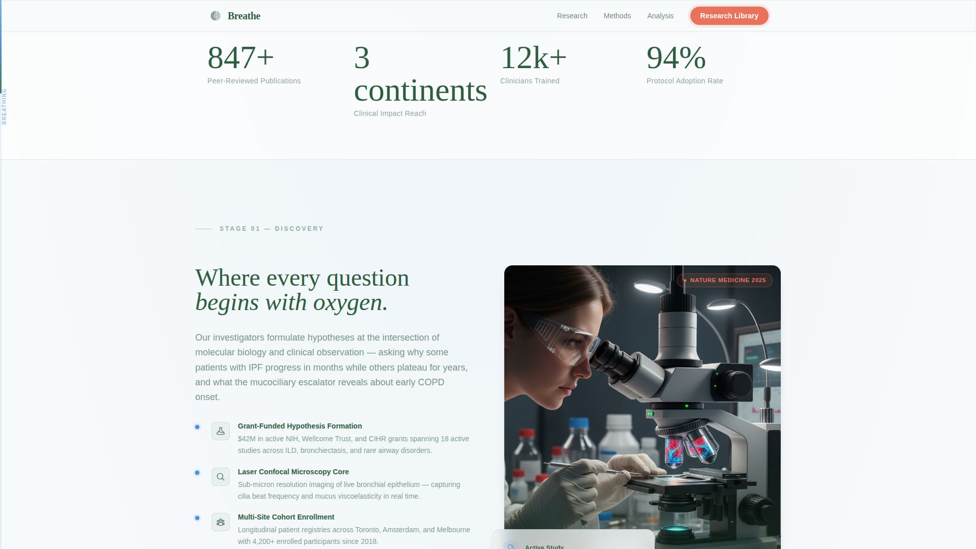 Pulmonology Medicine Specialist Professional Website Template