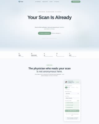 Radiologist Booking Website Template