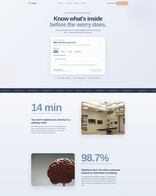 Radiologist Advanced Booking Website Template