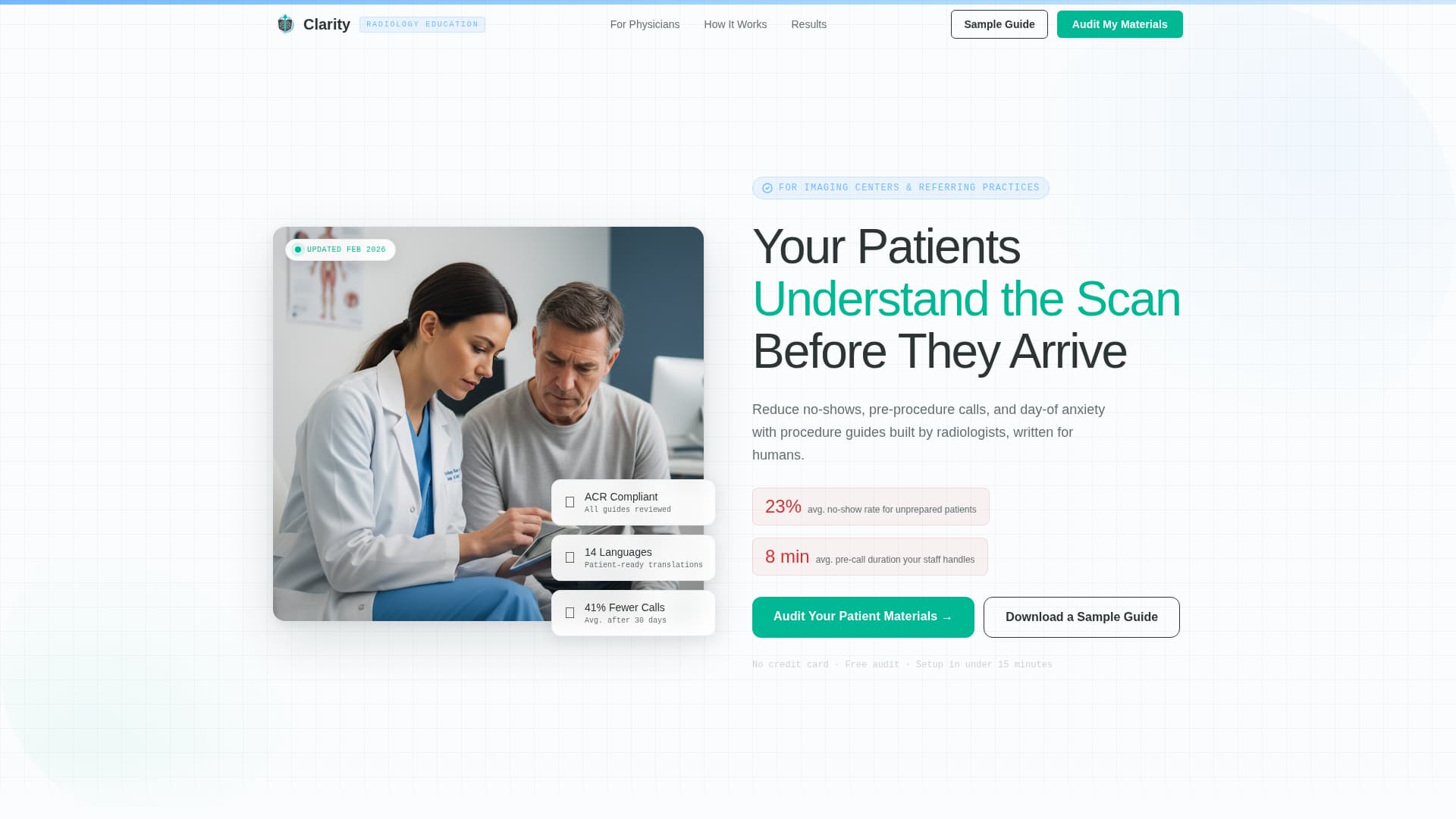 Radiologist Comparison Website Template