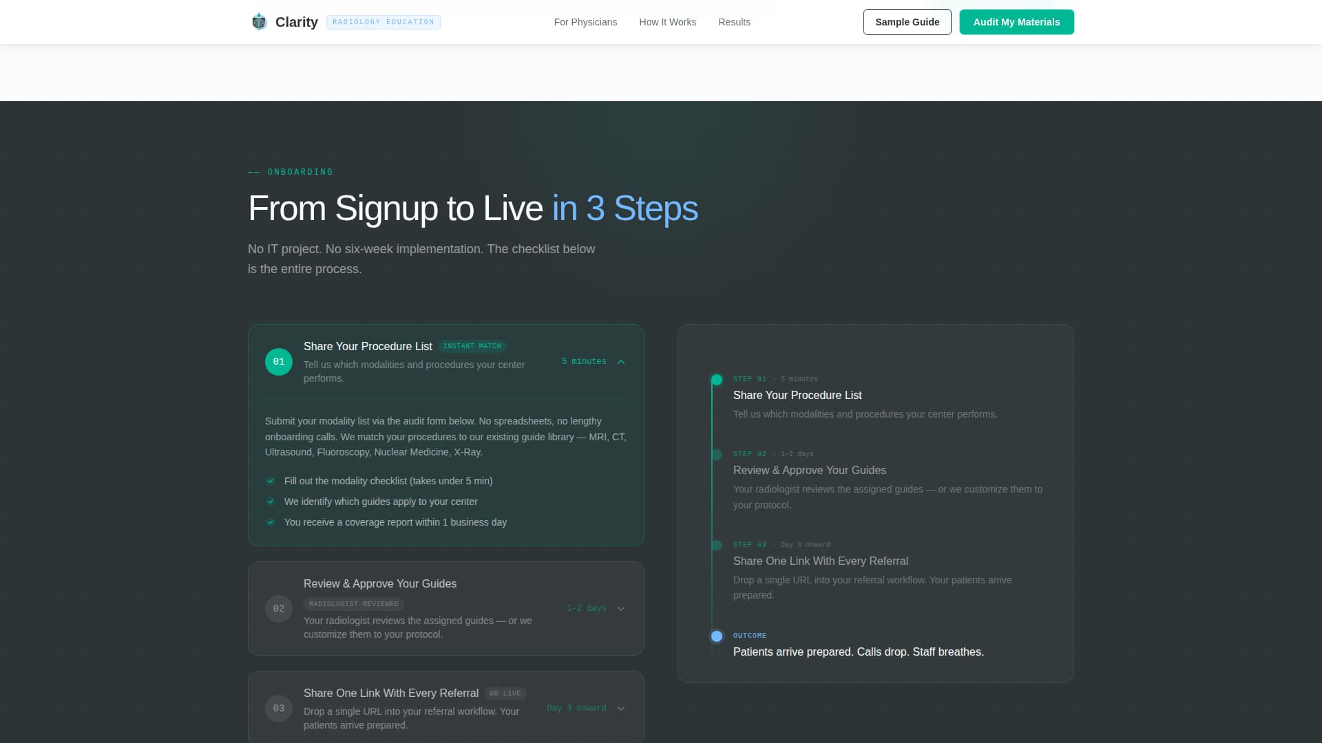 Radiologist Comparison Website Template