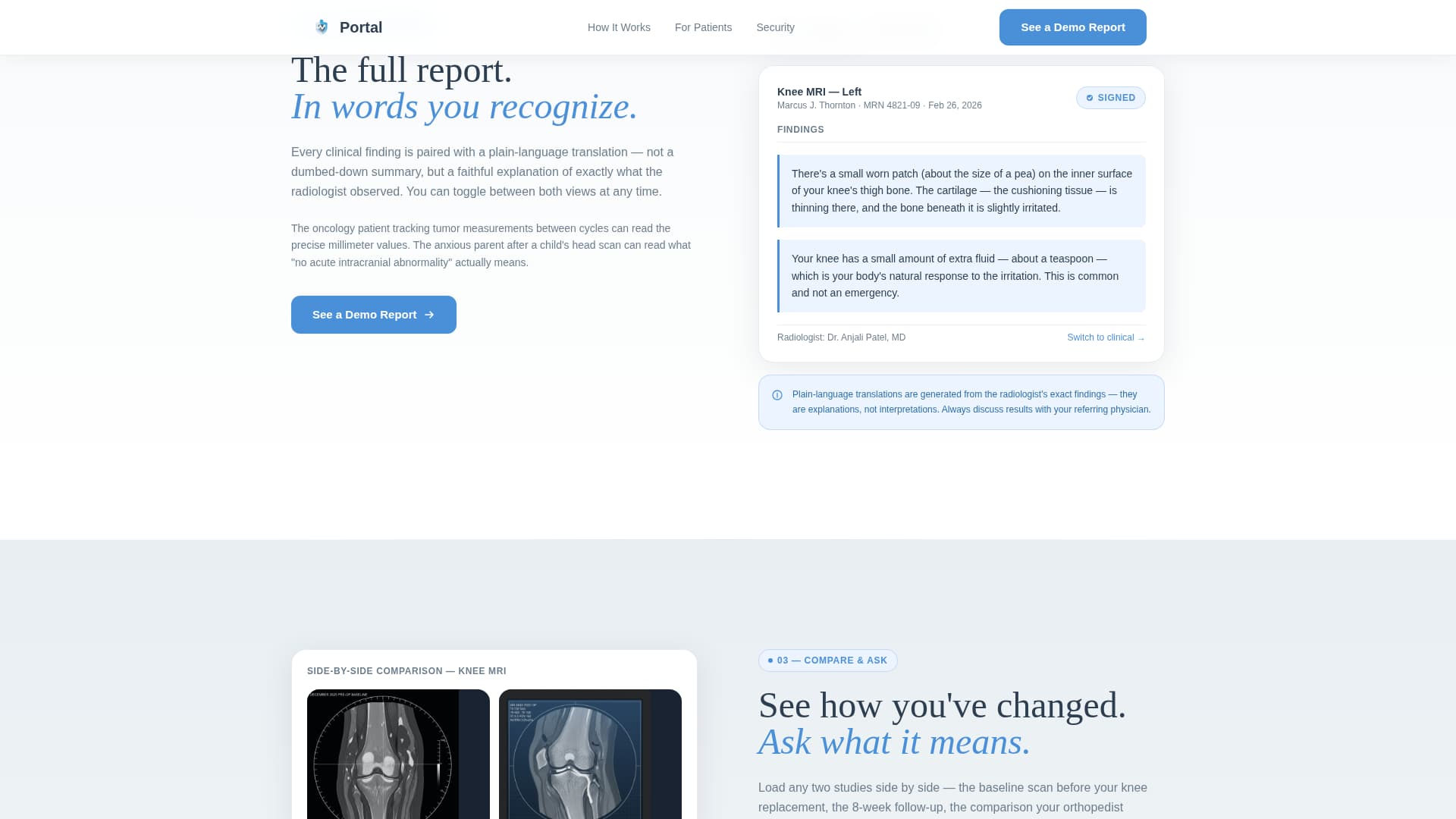 Radiologist Reviews Website Template