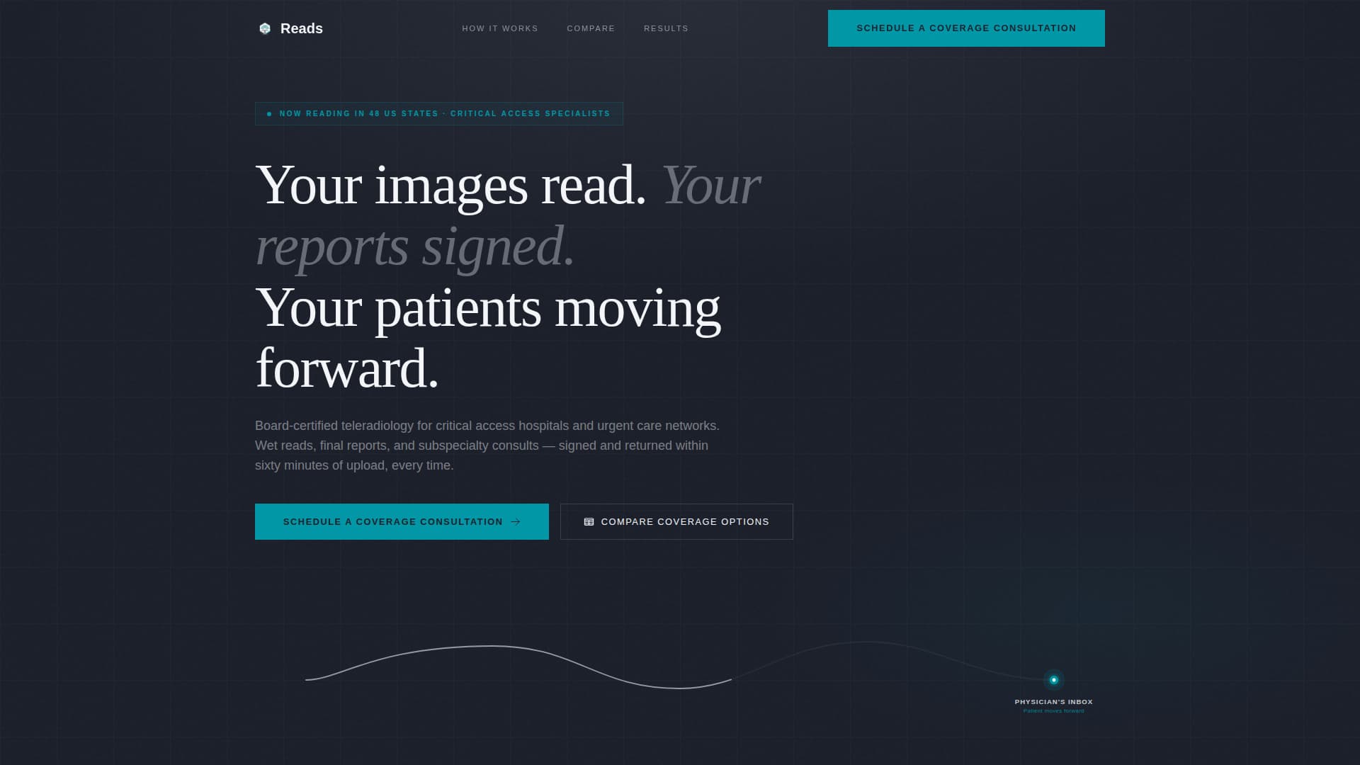 Radiology Medicine Specialist Booking Website Template
