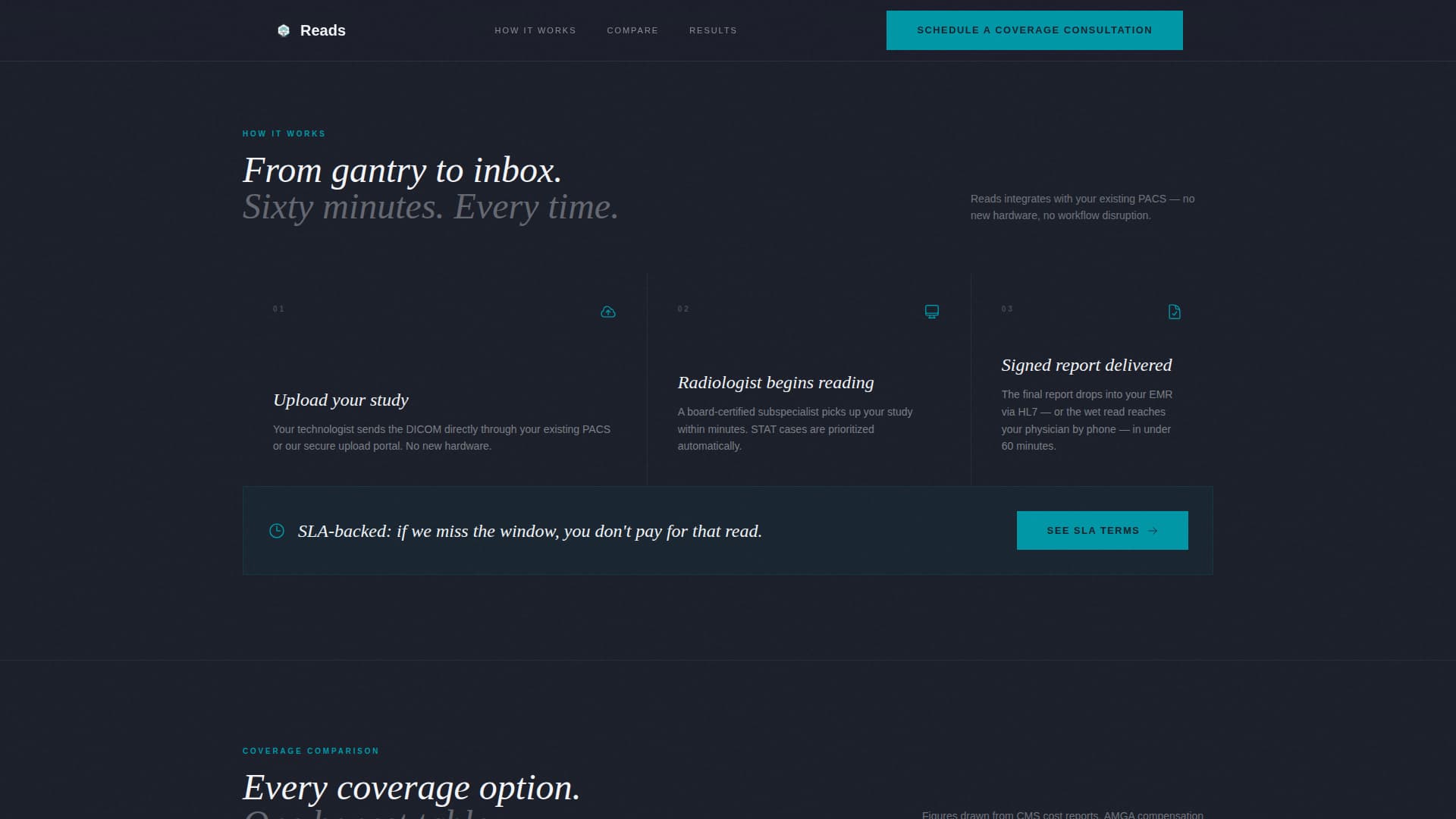 Radiology Medicine Specialist Booking Website Template