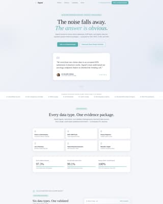 Signal - Trusted Evidence Landing Page Template