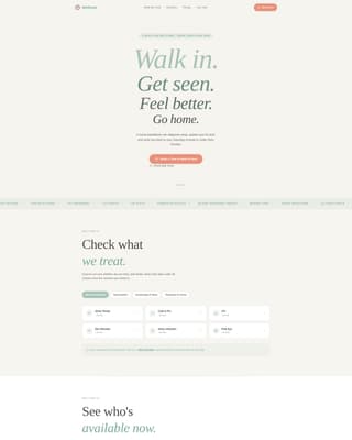 Urgent Care & Walk-In Booking Website Template