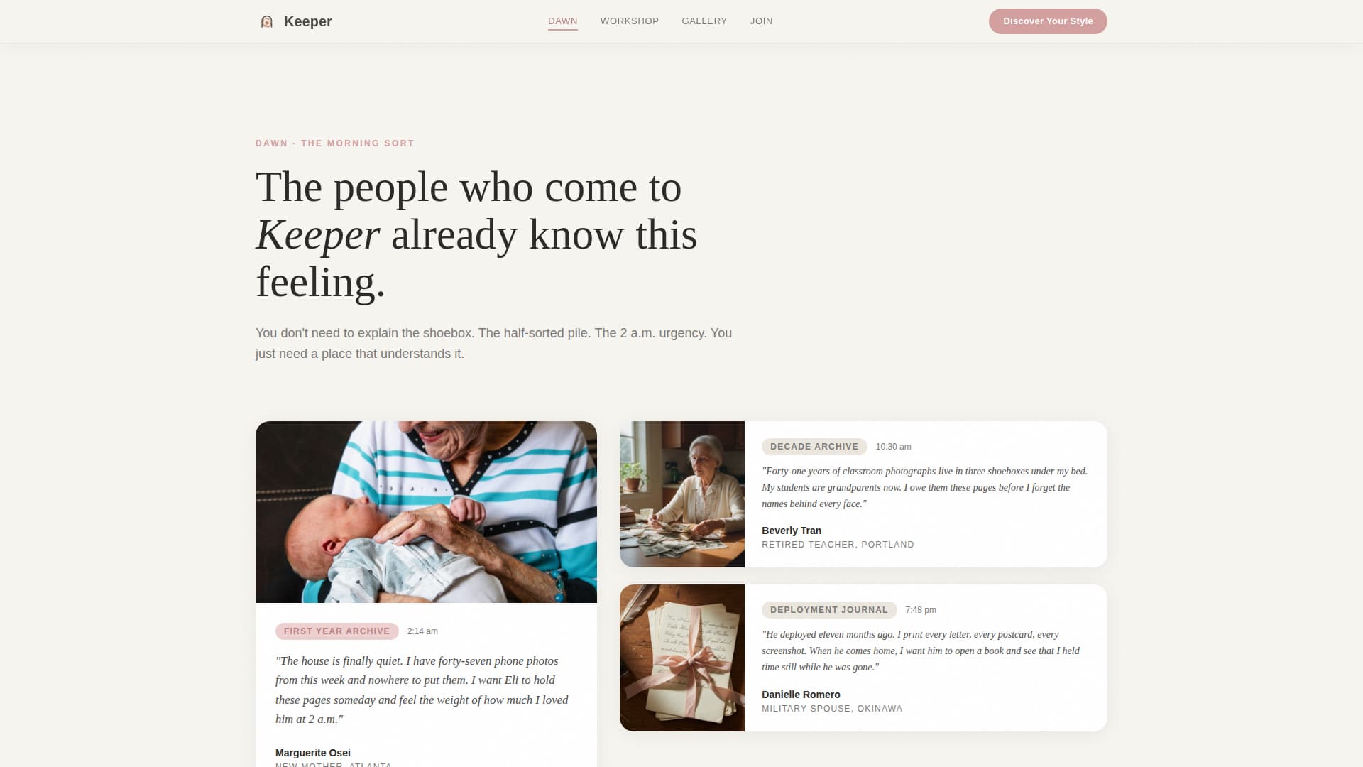 Scrapbooking & Memory Keeping Content Professional Website Template