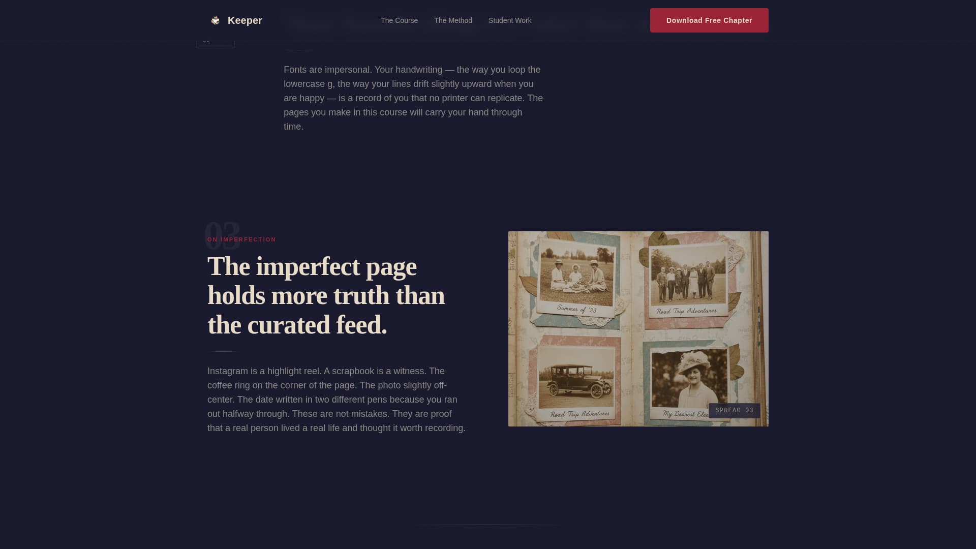 Scrapbooking & Memory Keeping Content Advanced Blog Website Template
