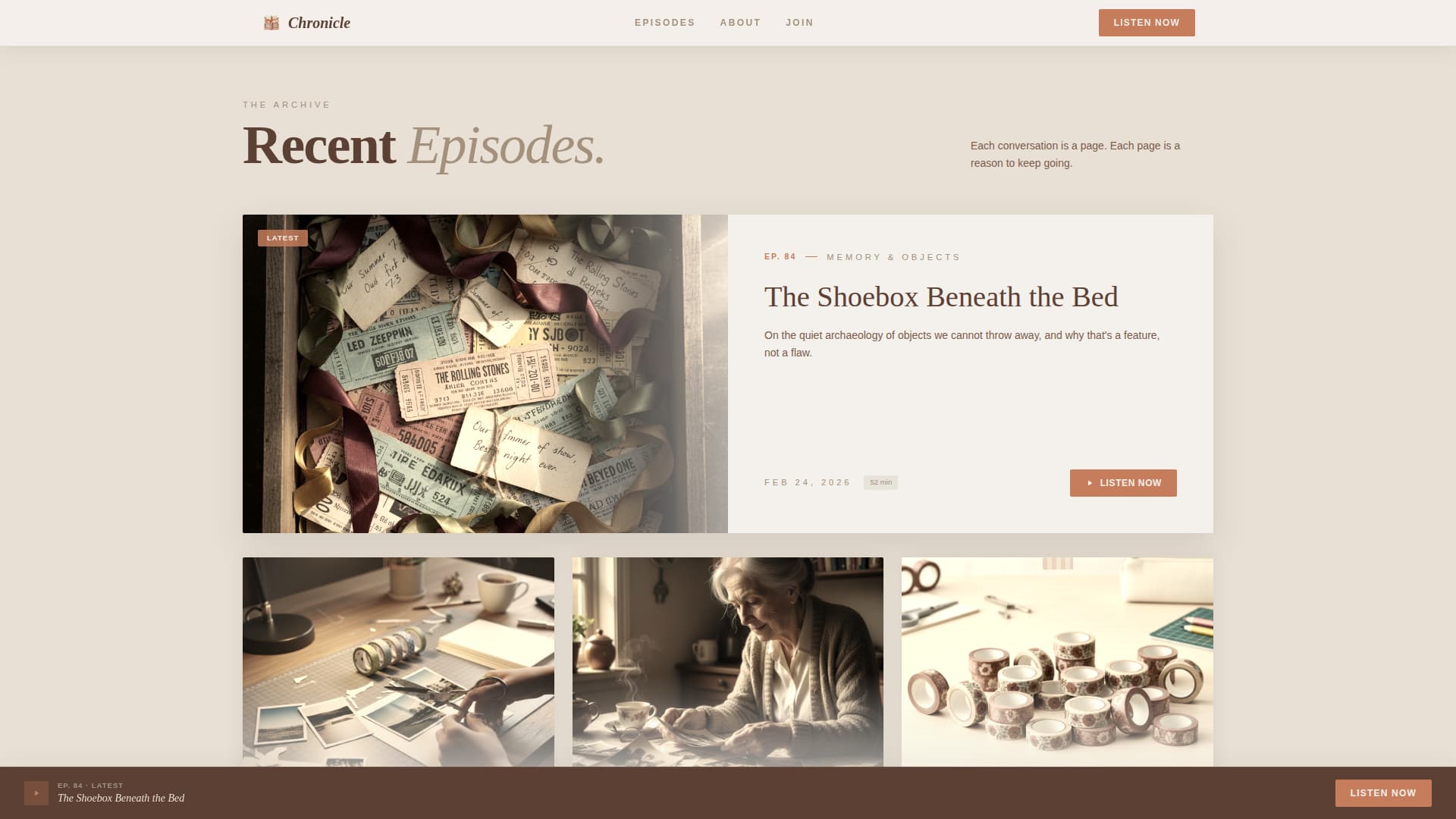 Scrapbooking & Memory Keeping Content Specialist Blog Website Template