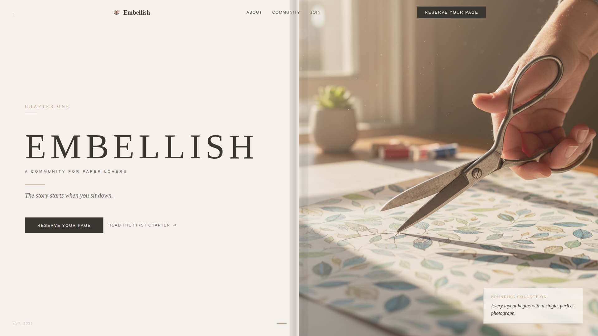 Hobby & Passion Content Booking Website Template