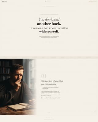 Evolve - Compelling Self Improvement Landing Page Template