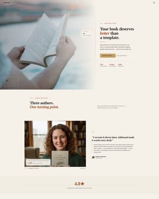 Book Author & Publisher Professional Website Template