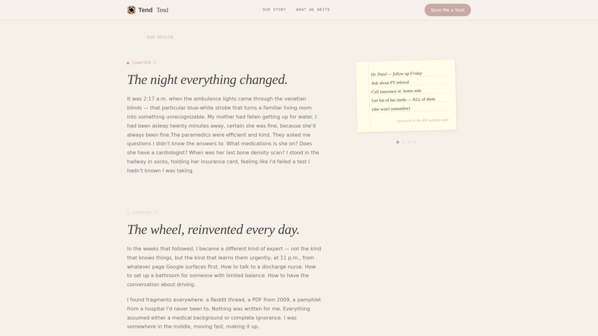 Senior Care Blog & Media Pre-Launch Website Template