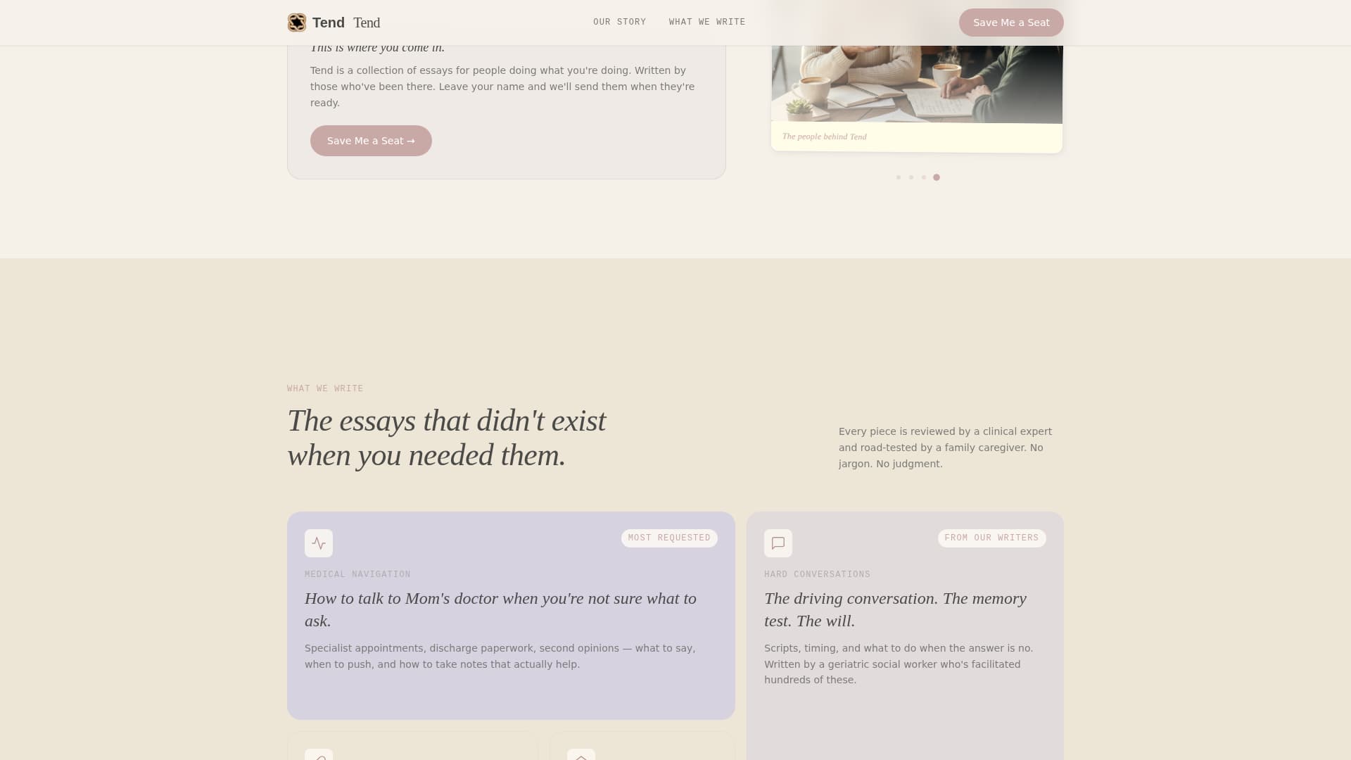 Senior Care Blog & Media Pre-Launch Website Template