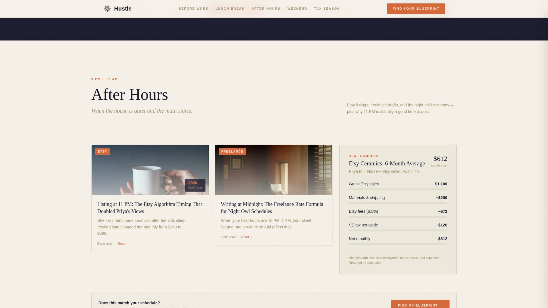 Hustle - Authentic Gig Economy Landing Page Template