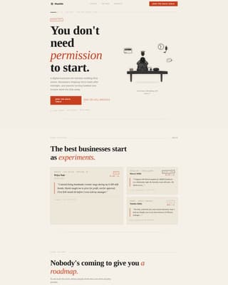 Hustle - Bold Side Hustle Landing Page Template