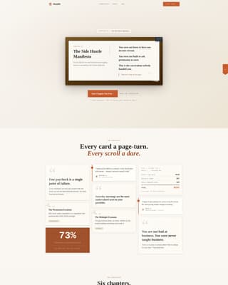 Hustle - Bold Gig Economy Landing Page Template