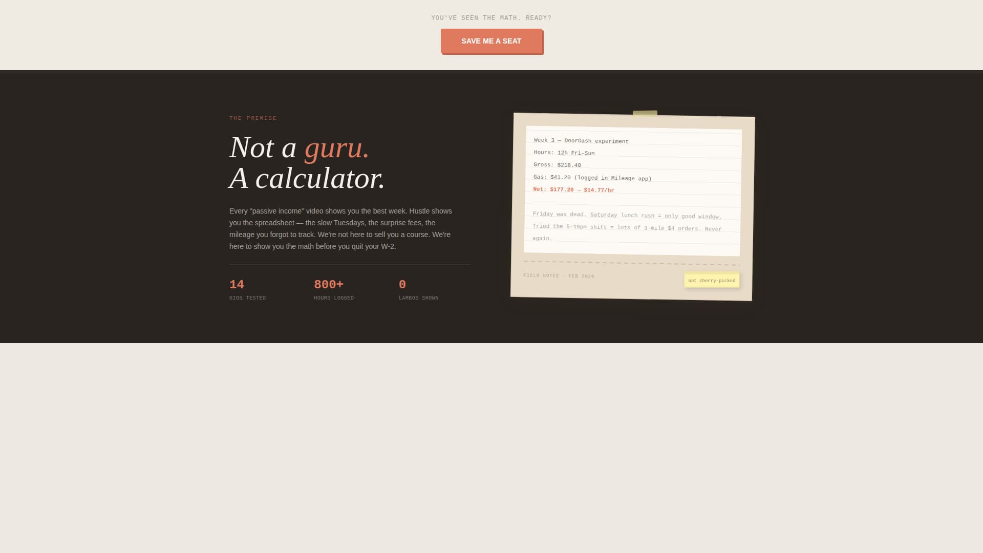 Grind — Authentic Flexible Work Landing Page Template