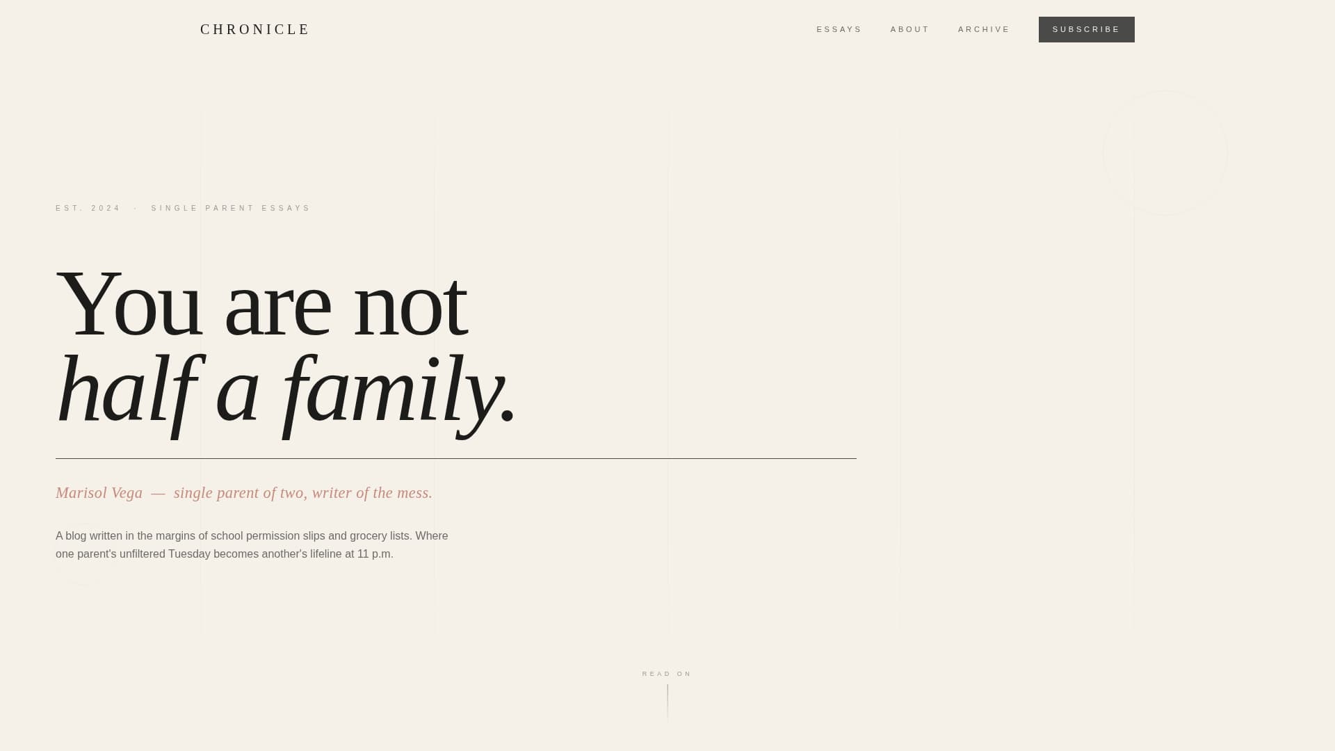 Parenting & Family Blog Blog Website Template