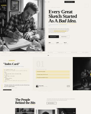 Bit - Electric Comedy Landing Page Template