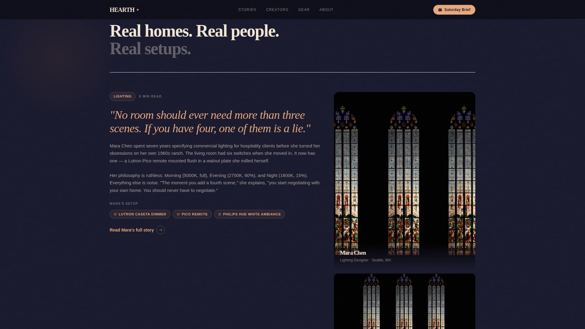 Hearth - Cinematic Smarthome Landing Page Template