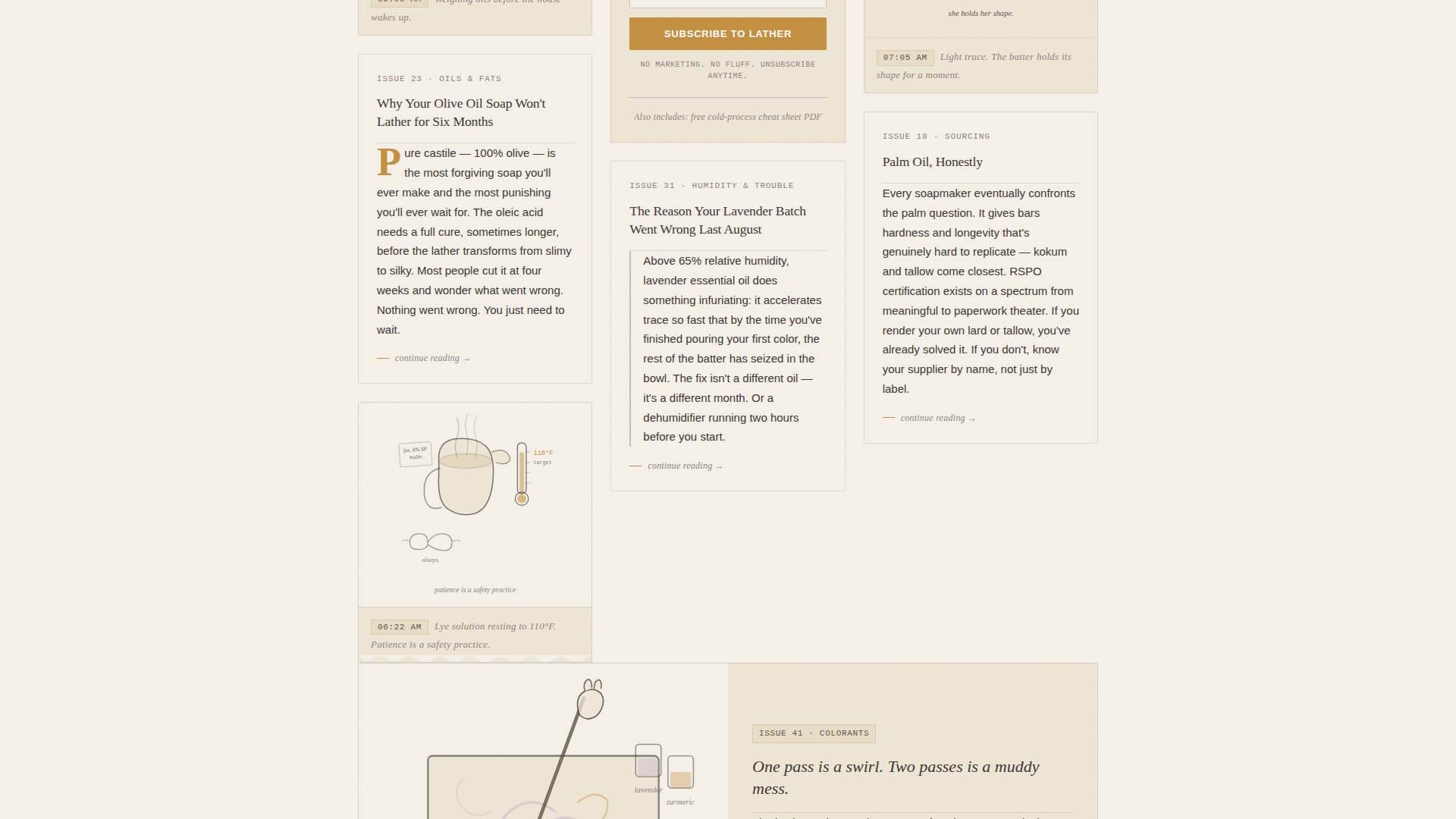 Soap Making Content Professional Website Template
