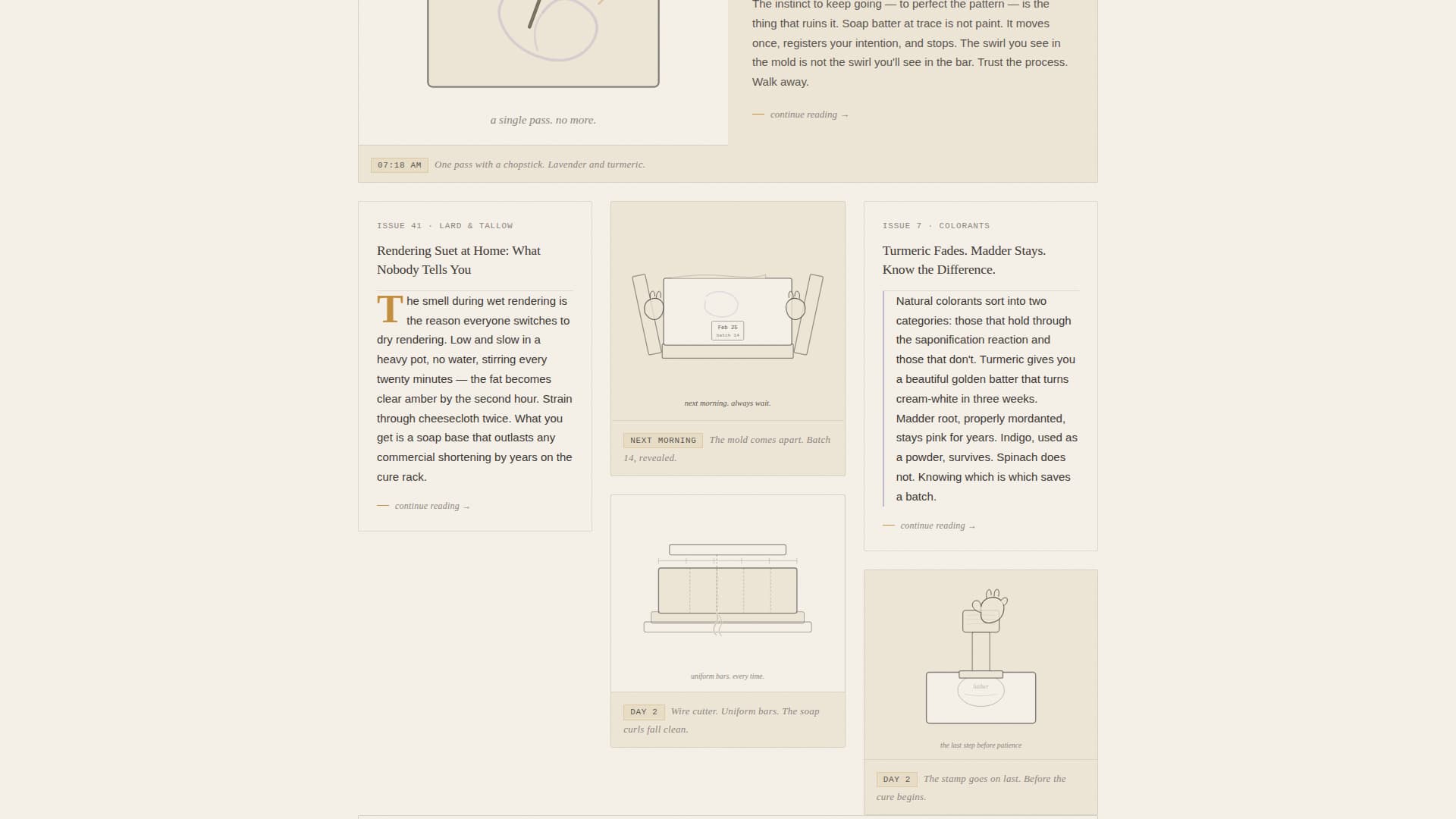 Soap Making Content Professional Website Template