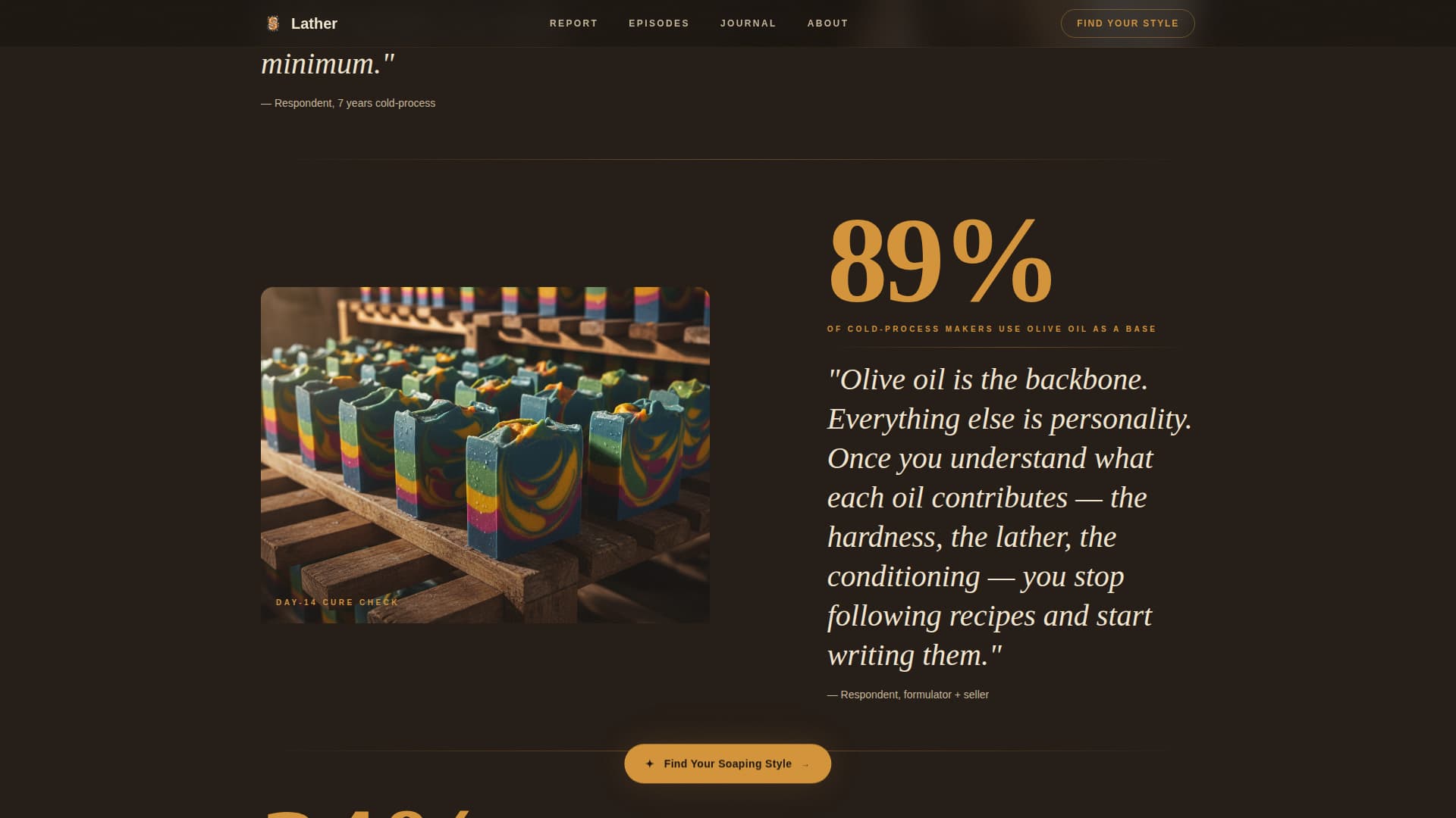 Lather — Premium Artisanal Soap Landing Page Template