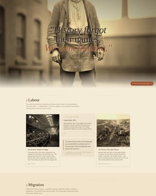 History & Culture Blog Blog Website Template