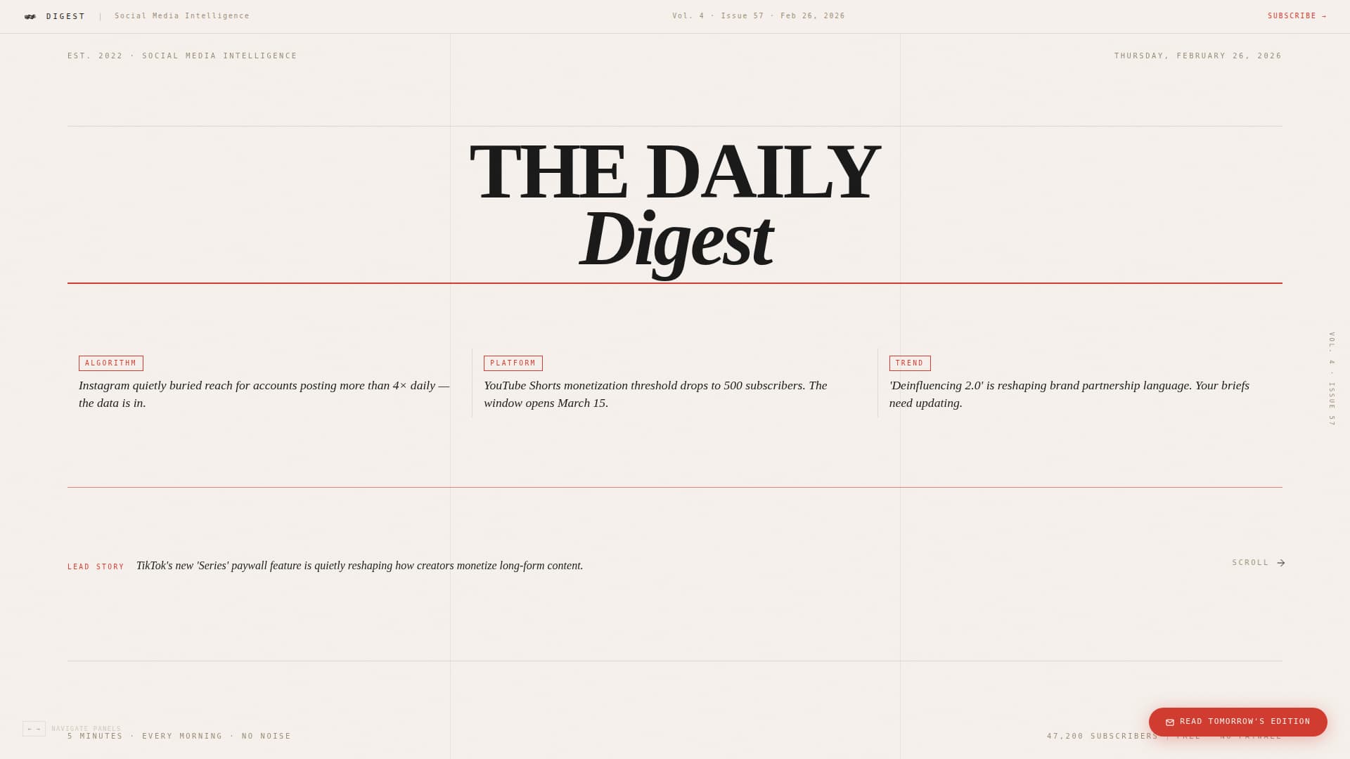 Brief — Action-Able Industry Insights Landing Page Template