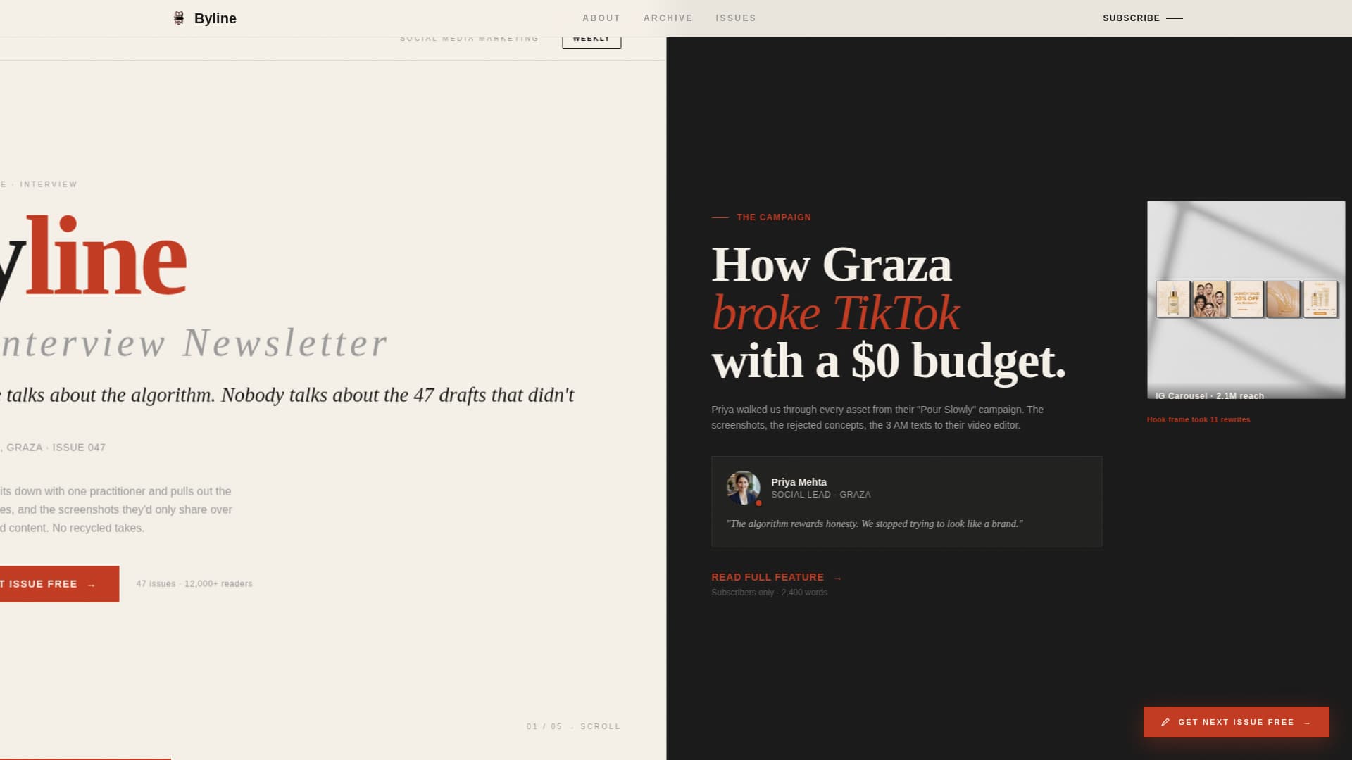 Social Media Marketing Newsletter Blog Website Template