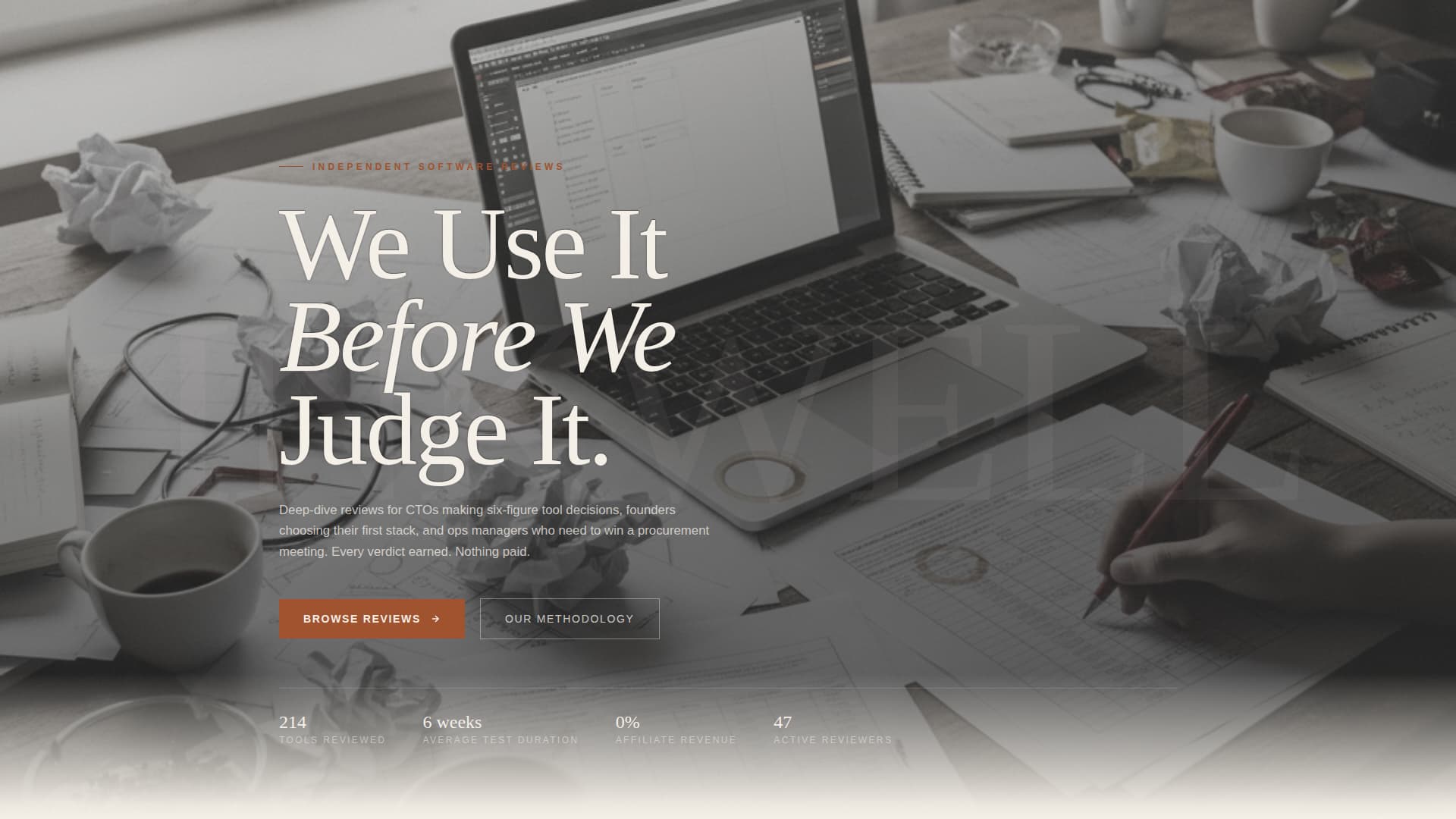 Review & Comparison Site Specialist Reviews Website Template