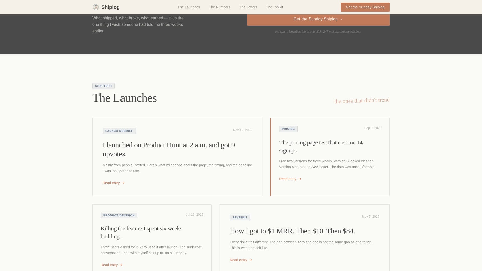 Solopreneur & Indie Maker Content Blog Website Template