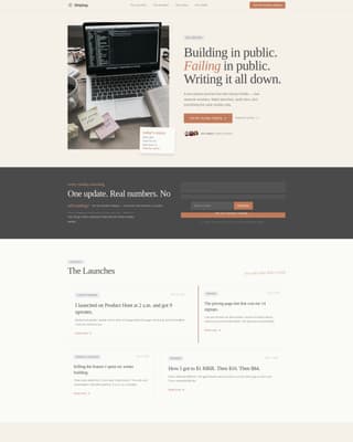 Solopreneur & Indie Maker Content Blog Website Template